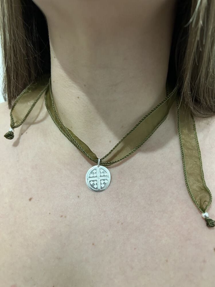 Collar Ácimo cinta Plata - Imagen 2